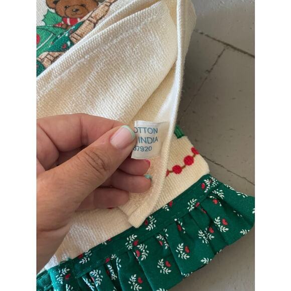 Beary Christmas Vintage Hand Towel Holiday NWT - Picture 7 of 7